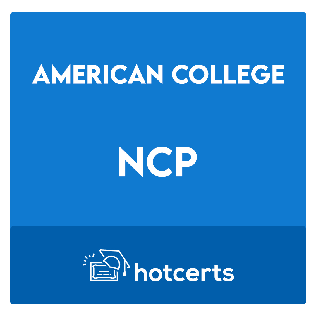 NCP-National Check Professional (NCP) Certification Examination Exam