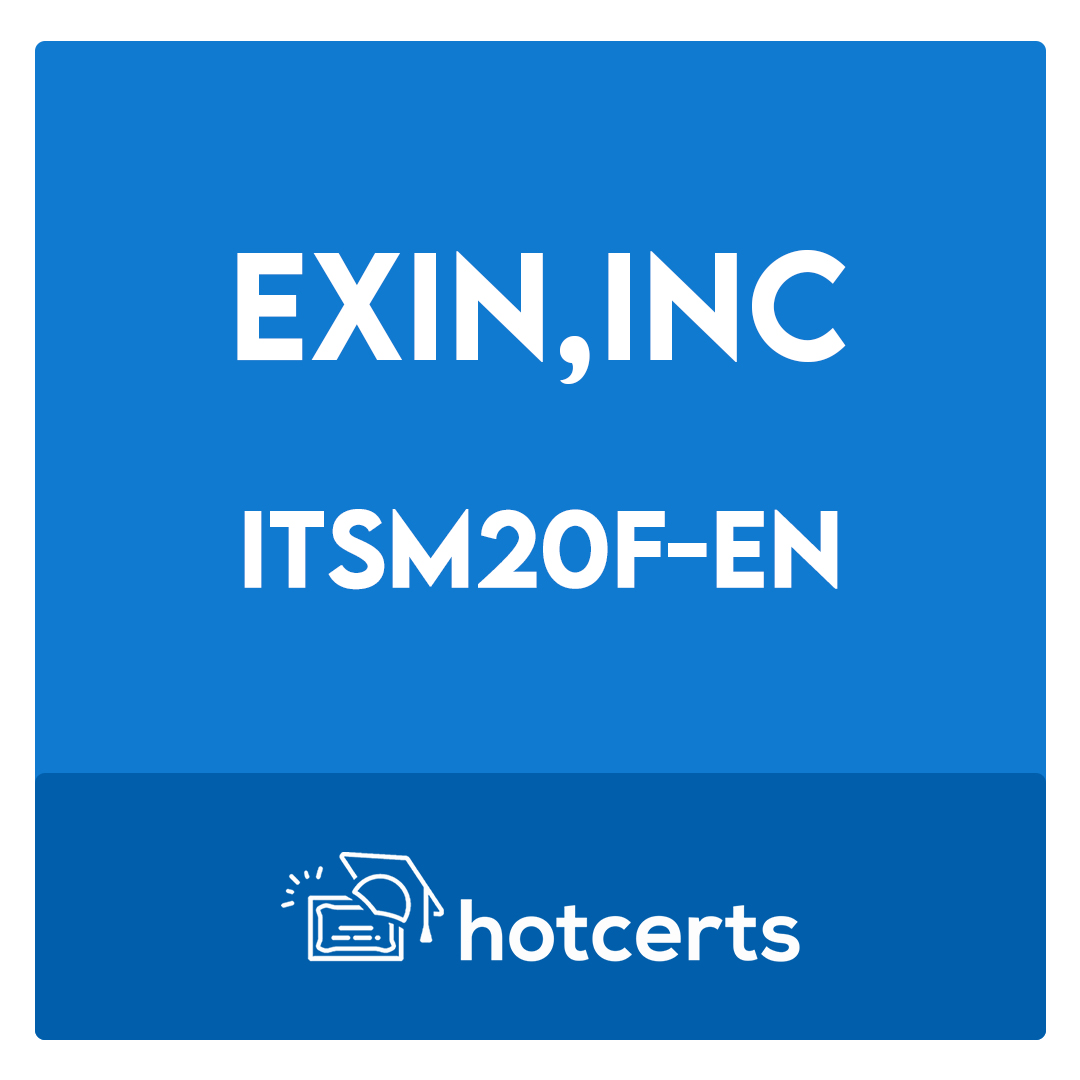 ITSM20F-EN-IT Service Management Foundation based on ISO/IEC 20000 Exam