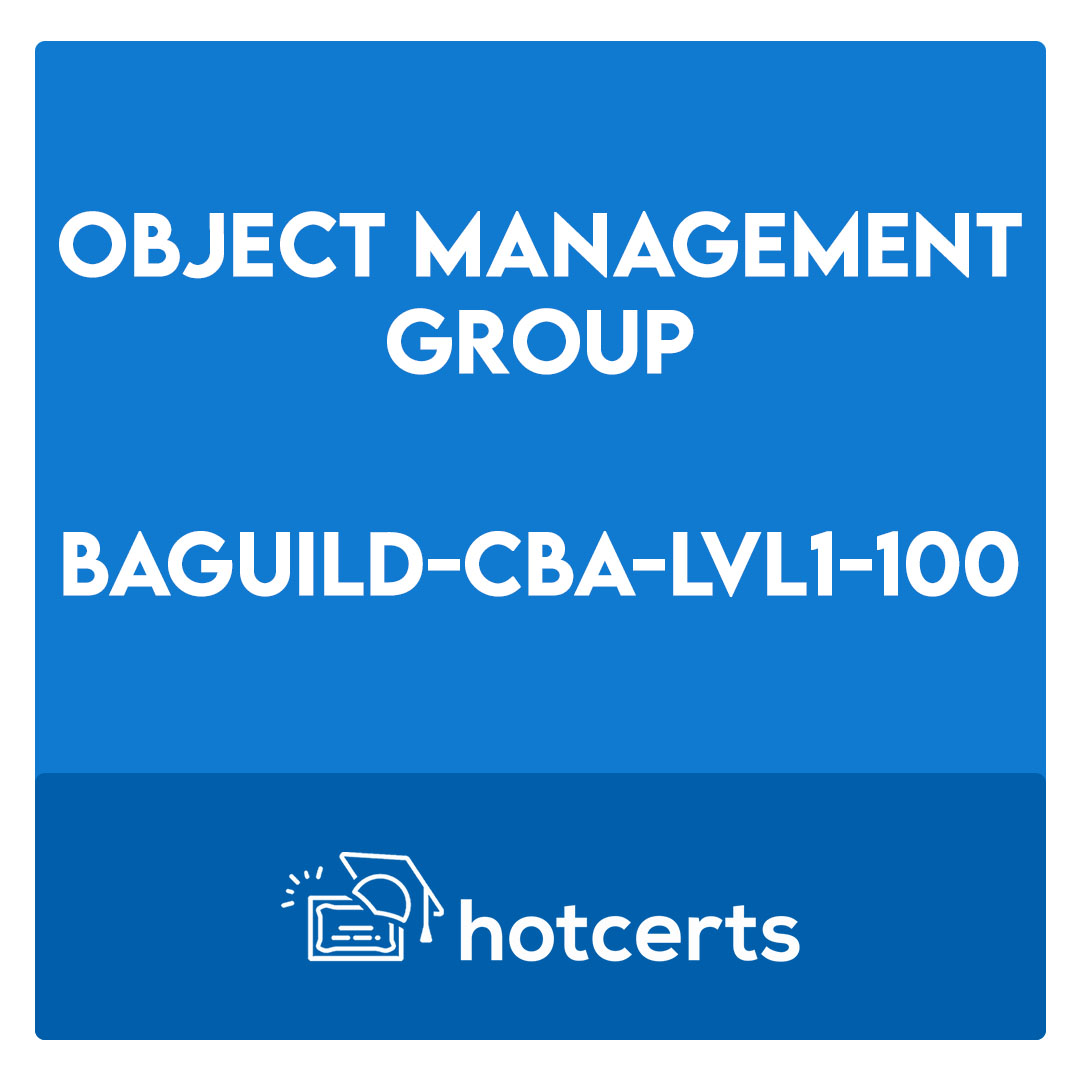 BAGUILD-CBA-LVL1-100-Certified Business Architect (CBA) Level 1 Exam