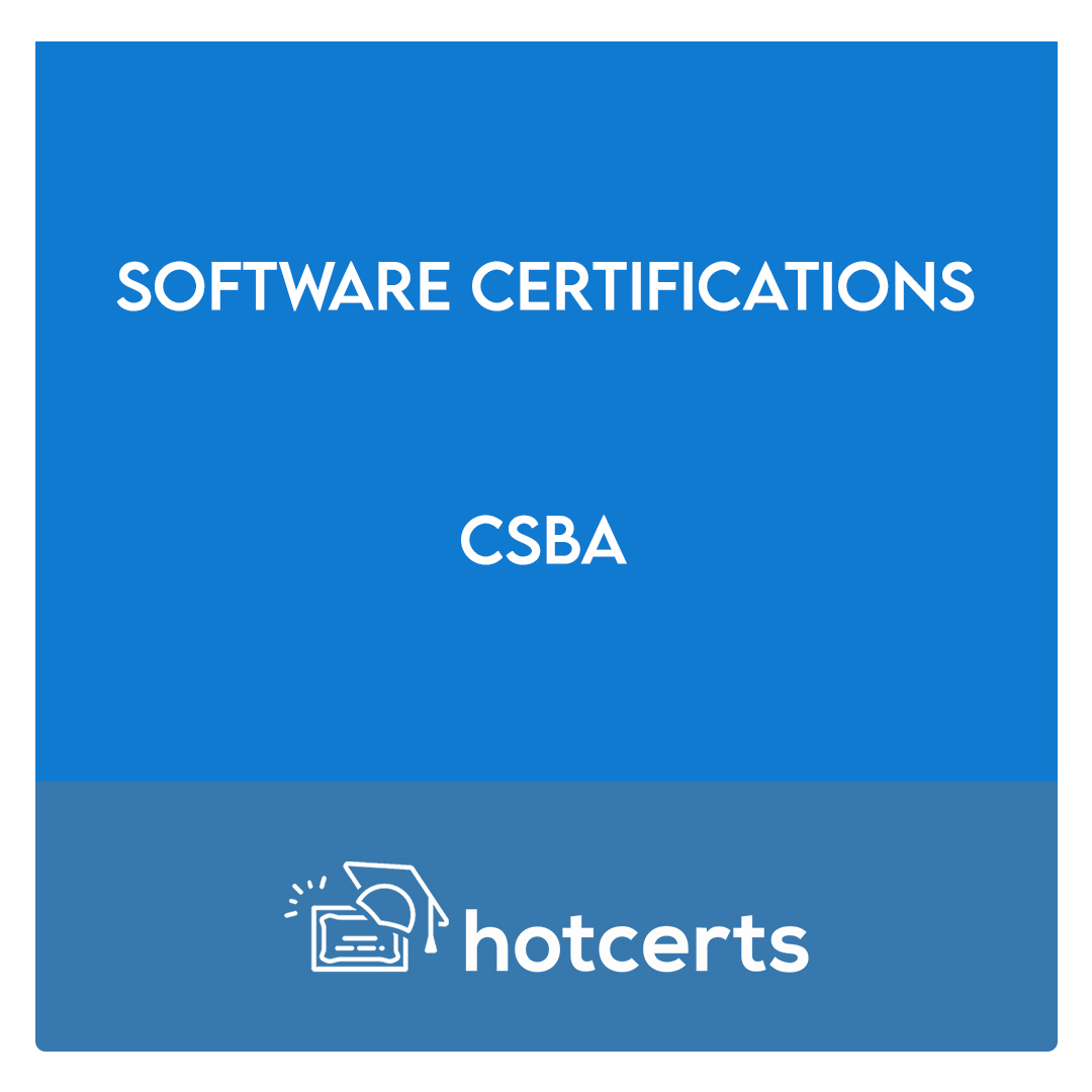 CSBA-CSBA Certified Software Business Analyst (CSBA) Exam