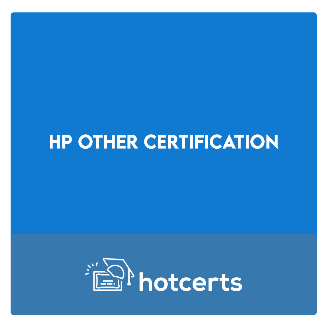 HPE other certification