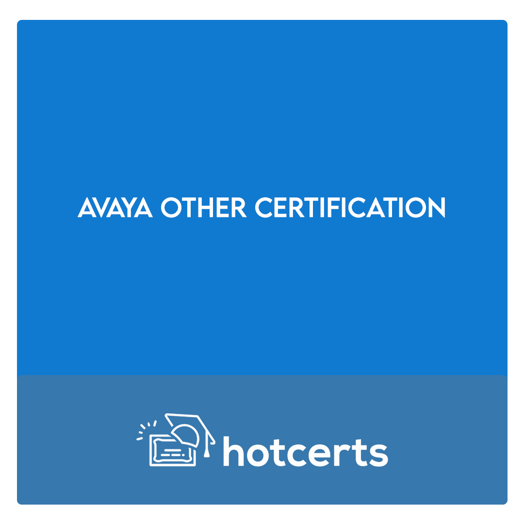 Avaya other Certification