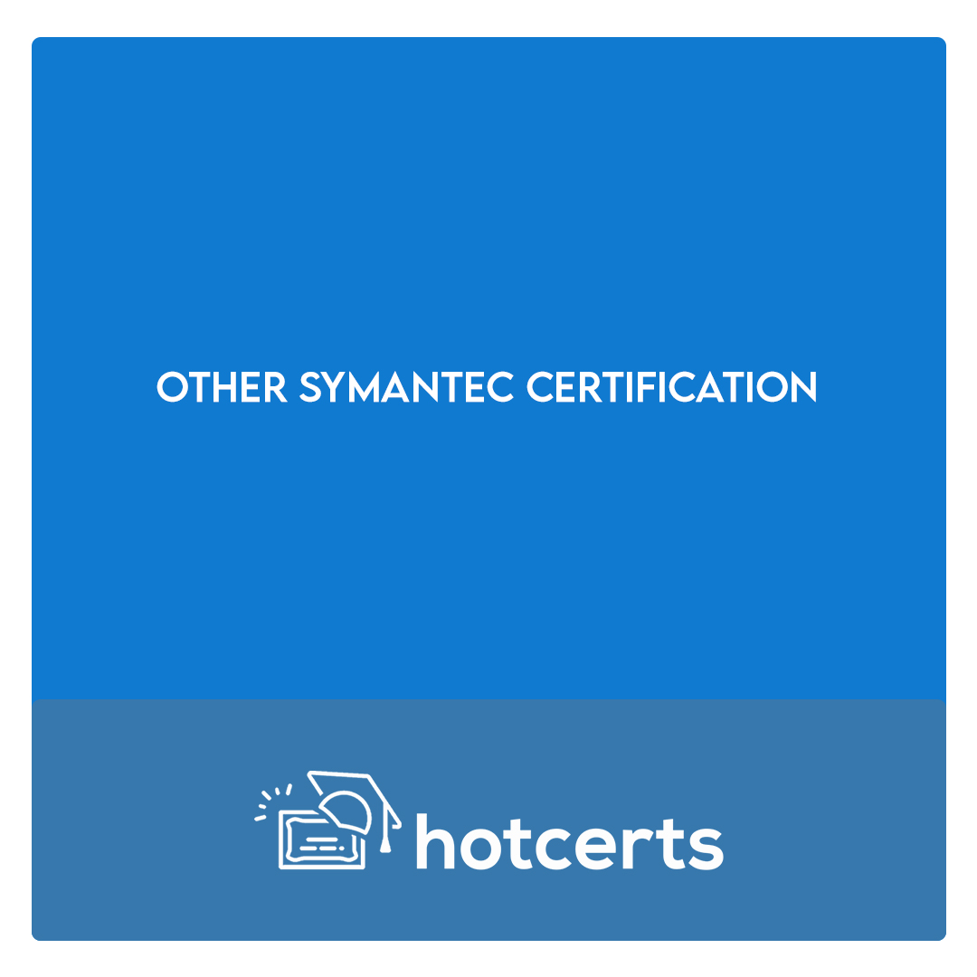 Other Symantec Certification